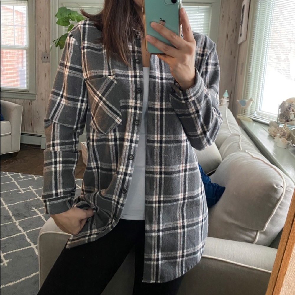 Plaid Shirt Jacket